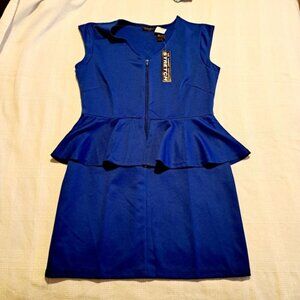 Chesley women's size XL royal blue sleeveless dress NWT